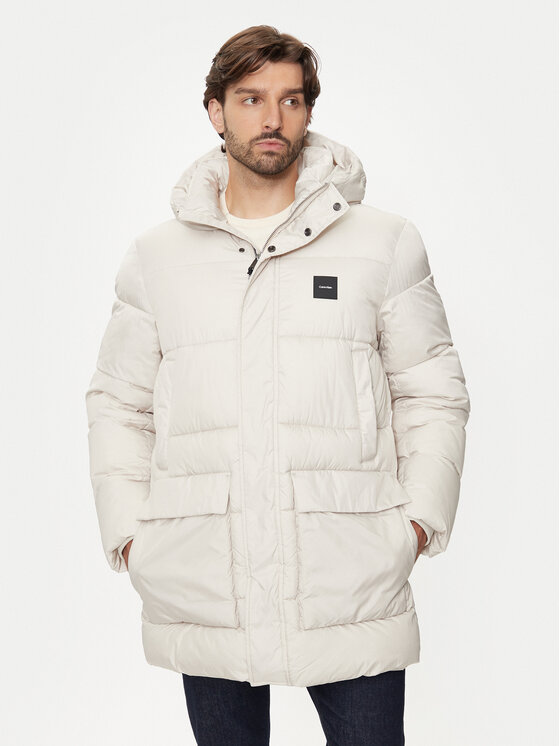 Calvin Klein Kurtka zimowa K10K113465 Beżowy Regular Fit