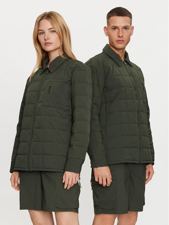 Rains Koszula Giron Liner Overshirt T1 19420 Zielony Regular Fit