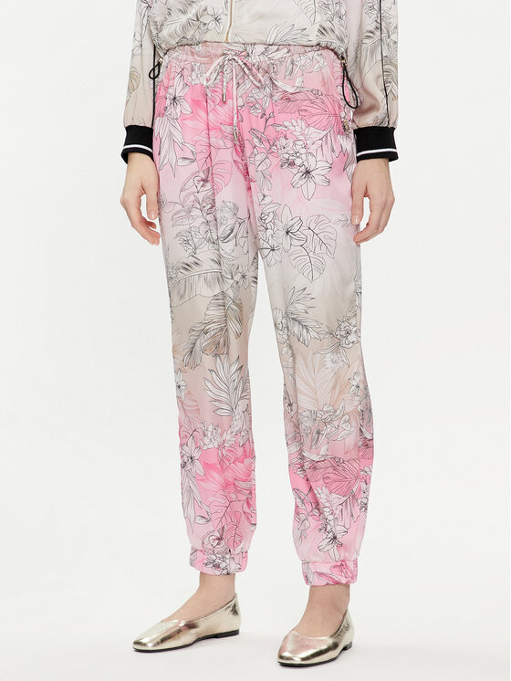 Liu Jo Spodnie materiałowe TA4238 T3247 Różowy Relaxed Fit