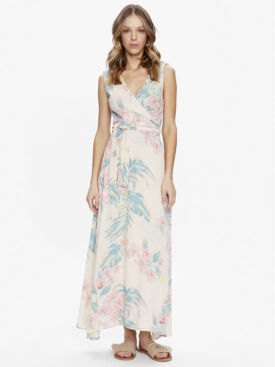 LTB Sukienka letnia Zoyapa 40002 25014 Beżowy Regular Fit