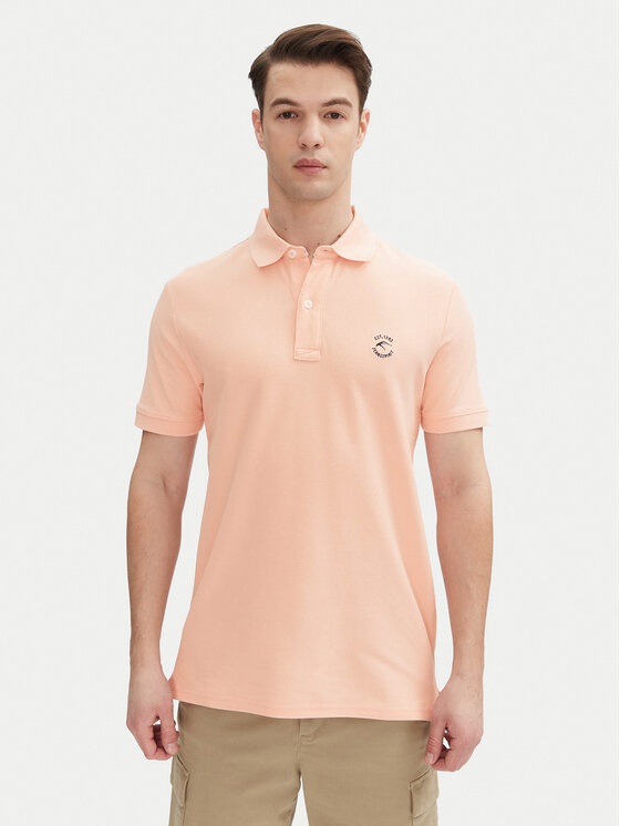 INDICODE Polo Wadim 40-913 Różowy Regular Fit