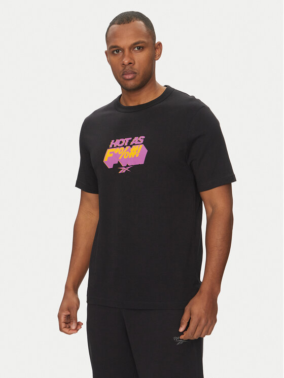 Reebok T-Shirt 100218834 Czarny Regular Fit