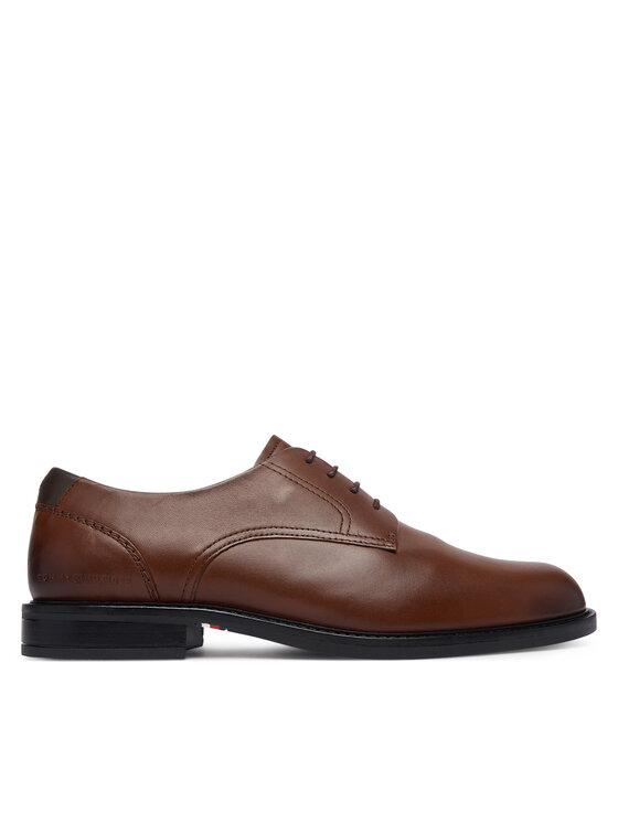 Tommy Hilfiger Oxfordy Corporate Dressy Lth FM0FM06023 Brązowy