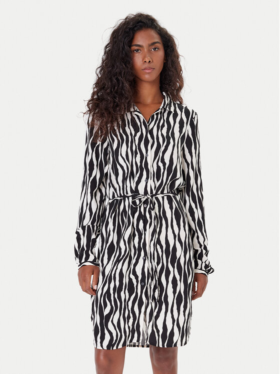 ONLY Sukienka koszulowa Nova 15241890 Czarny Regular Fit miniaturka