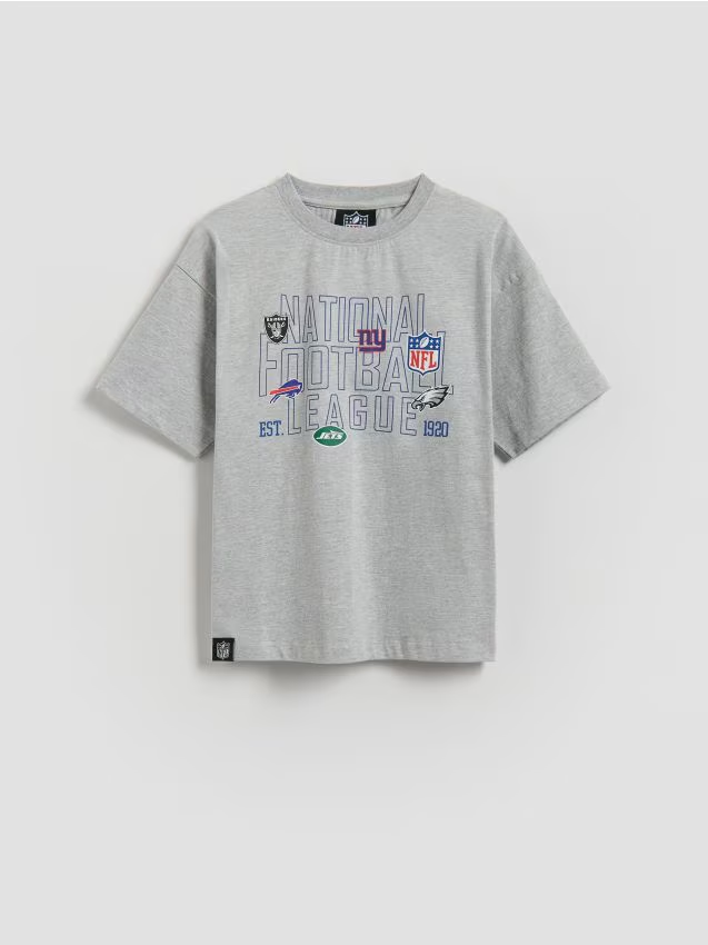 Reserved - T-shirt NFL - jasnoszary