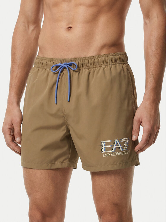 EA7 Emporio Armani Szorty kąpielowe 7M001678 AF21069 U6167 Beżowy Regular Fit