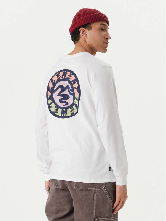 Element Longsleeve Path Ahead ELYZT00581 Biały Regular Fit