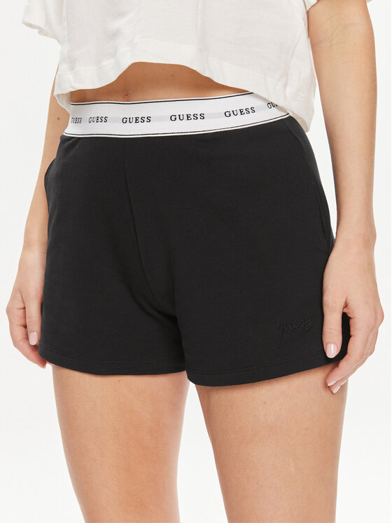 Guess Szorty piżamowe O4GD02 KBS91 Czarny Loose Fit