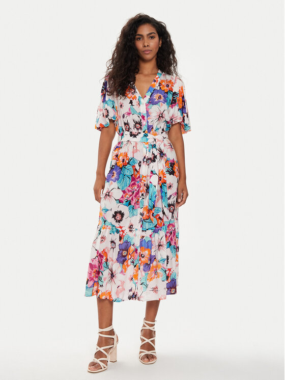 Liu Jo Sukienka koszulowa MA4412 T3819 Kolorowy Regular Fit