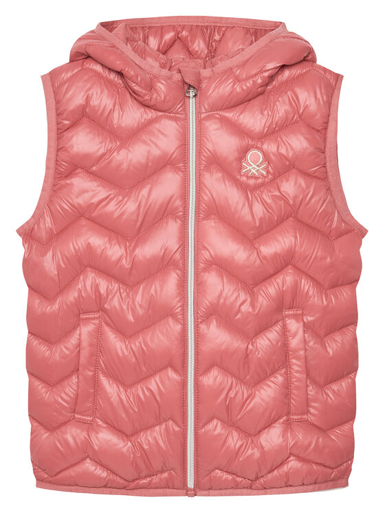 United Colors Of Benetton Kamizelka 21INCJ00Q Różowy Regular Fit
