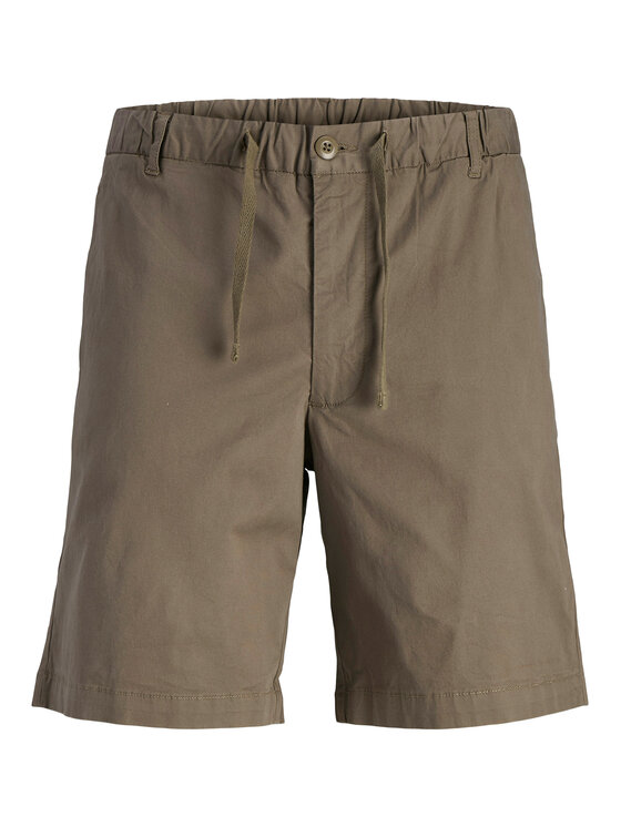 Jack & Jones Junior Szorty materiałowe Jaiden 12275013 Brązowy Loose Fit