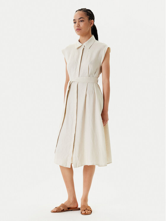United Colors Of Benetton Sukienka letnia 4AGHDV0B1 Beżowy Regular Fit