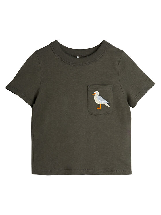 MINI RODINI T-Shirt 2522013699 Czarny Regular Fit
