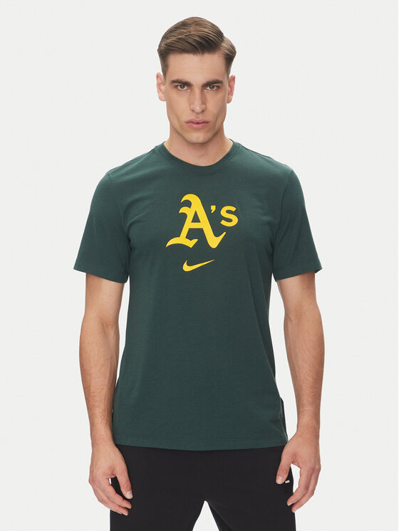 Nike T-Shirt 034J-3EY-FZ-L84 Zielony Regular Fit