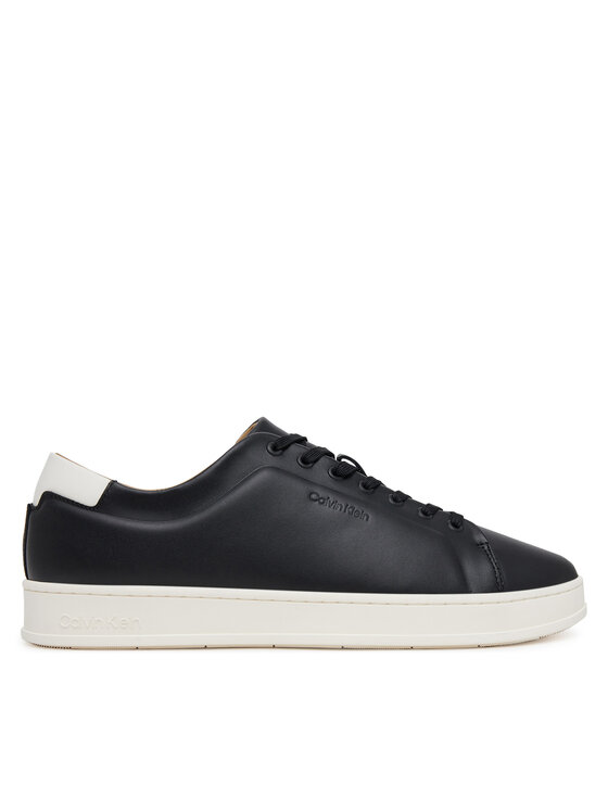 Calvin Klein Sneakersy Pure Low Laceup Cupsole Hf Lth HM0HM01859 Czarny