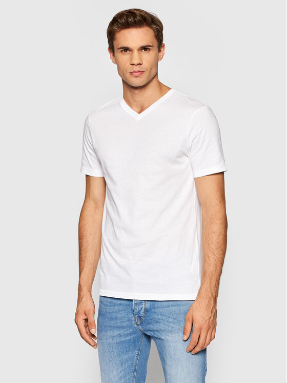 United Colors Of Benetton T-Shirt 3U53J4231 Biały Regular Fit