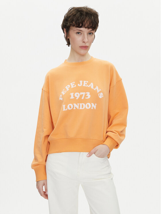 Pepe Jeans Bluza Venus PL581487 Pomarańczowy Loose Fit