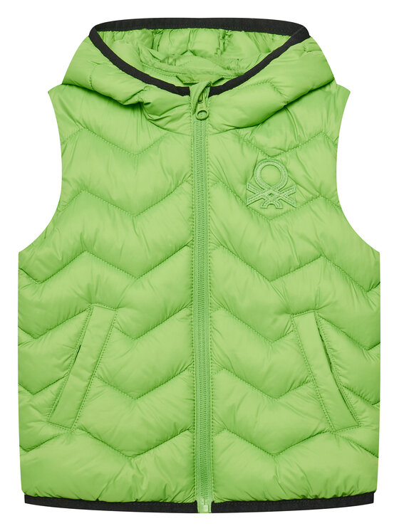 United Colors Of Benetton Kamizelka 2TWDGJ00G Zielony Regular Fit