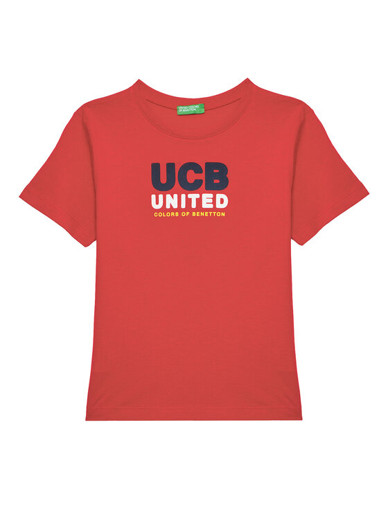 United Colors Of Benetton T-Shirt 3I1XG10JO Czerwony Regular Fit