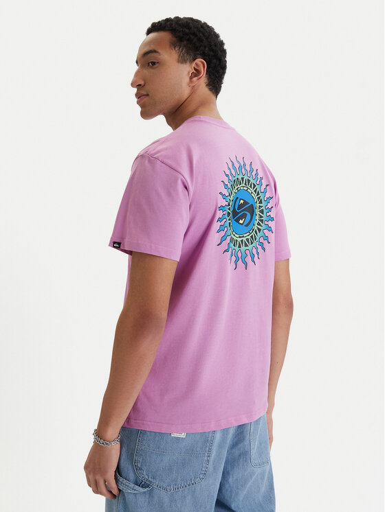 Quiksilver T-Shirt Ev Beach Blast EQYZT08046 Fioletowy Regular Fit