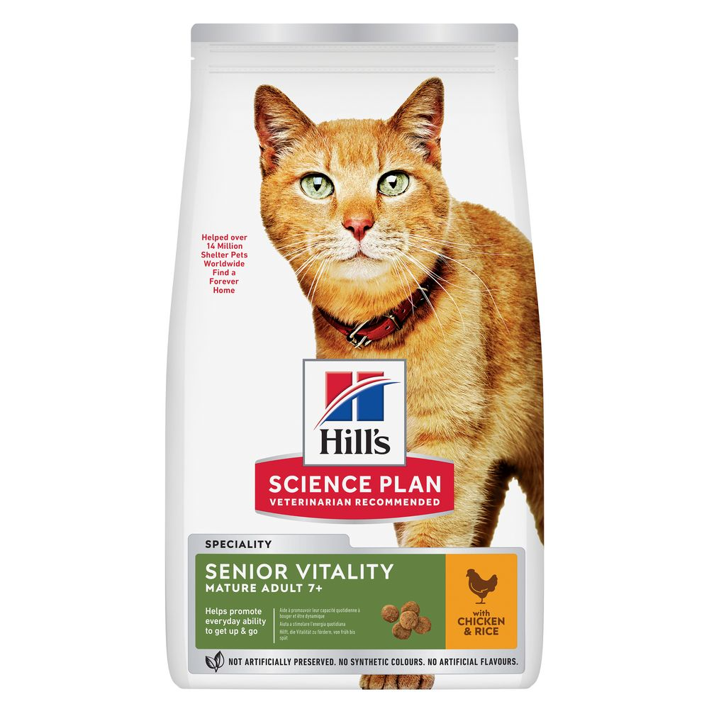 Hill's Science Plan Senior Vitality Mature Adult 7+, kurczak i ryż - 1,5 kg