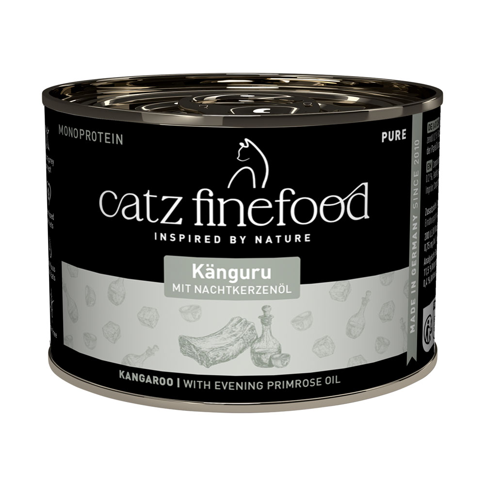 catz finefood Purrrr w puszkach, 12 x 200 g / 190 g - No. 107, kangur (12 x 200 g)