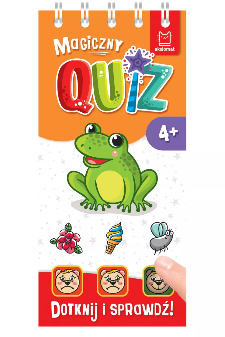 Magiczny quiz z żabką. Dotknij i sprawdź! 4+
