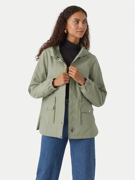 Vero Moda Parka Paisley 10301577 Khaki Regular Fit miniaturka