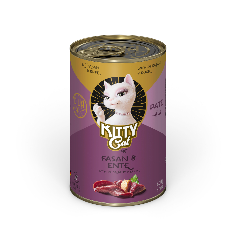 Korzystny pakiet KITTY Cat Adult Pate 24 x 400 g - Bażant i kaczka