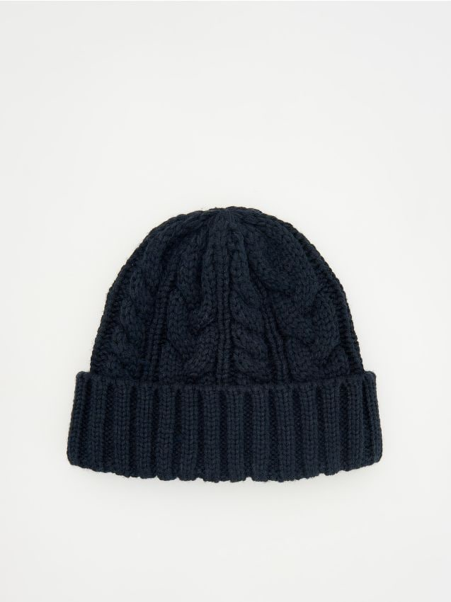 Reserved - Czapka typu beanie - granatowy