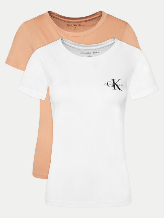 Calvin Klein Jeans Komplet t-shirtów J20J219734 Kolorowy Slim Fit