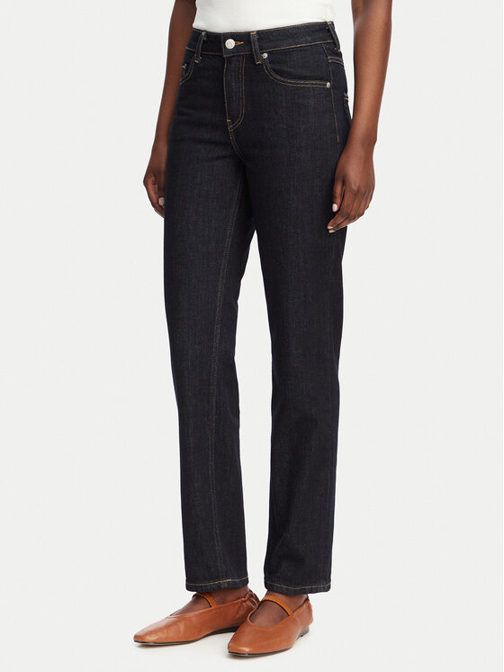 Tommy Hilfiger Jeansy Classic WW0WW42486 Granatowy Straight Fit