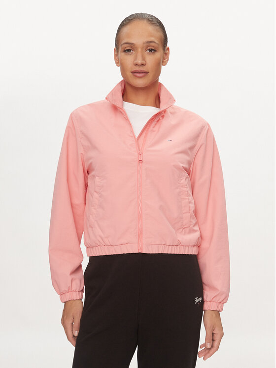Tommy Jeans Wiatrówka Essential DW0DW18139 Różowy Regular Fit