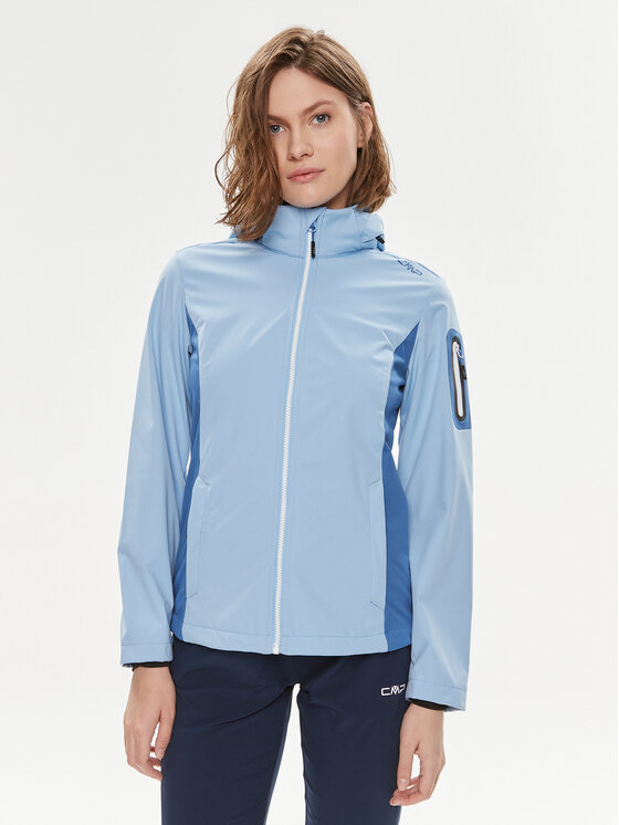 CMP Kurtka przeciwdeszczowa 39A5016 Błękitny Regular Fit
