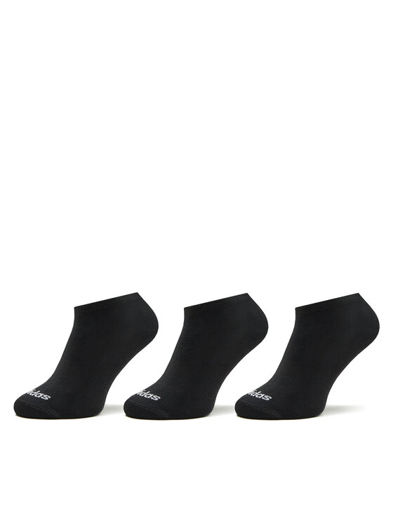 adidas Stopki Thin Linear Low-Cut Socks 3 Pairs IC1299 Czarny
