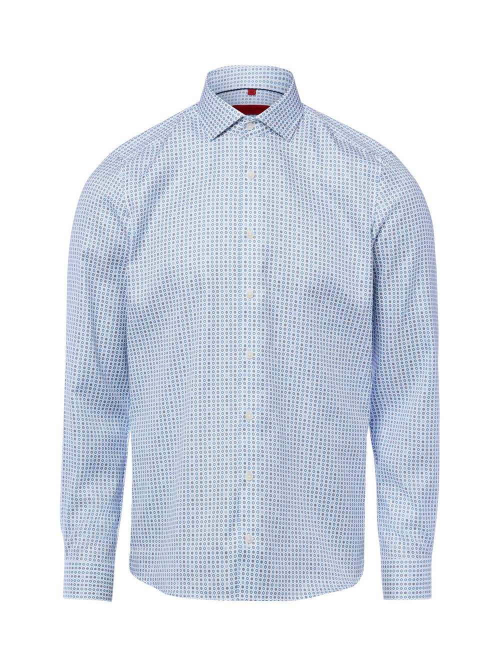 Finshley & Harding Męska koszula biznesowa Mężczyźni Slim Fit Bawełna niebieski, 44