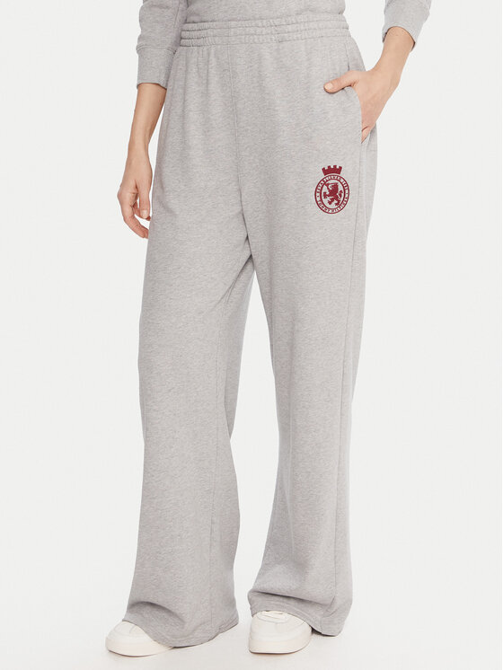 Tommy Hilfiger Spodnie dresowe UW0UW06081 Szary Wide Leg