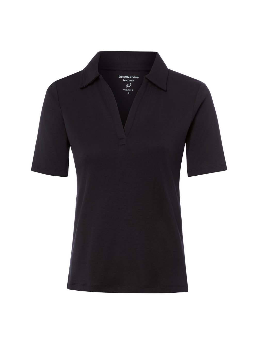 brookshire Damska koszulka polo Kobiety Dżersej czarny, XXXL