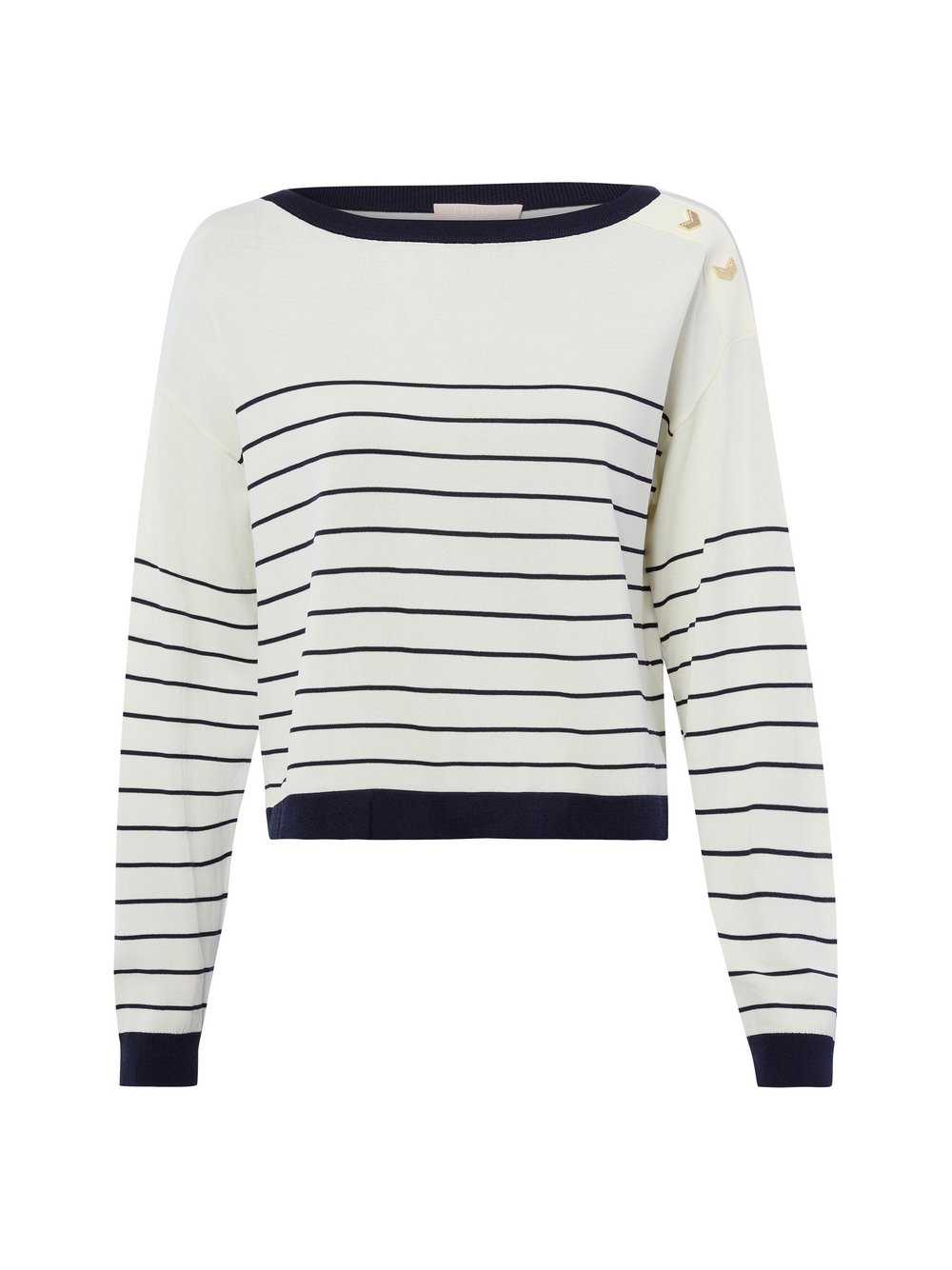 Liu Jo Collection Sweter damski z dzianiny Kobiety Sztuczne włókno biały, S