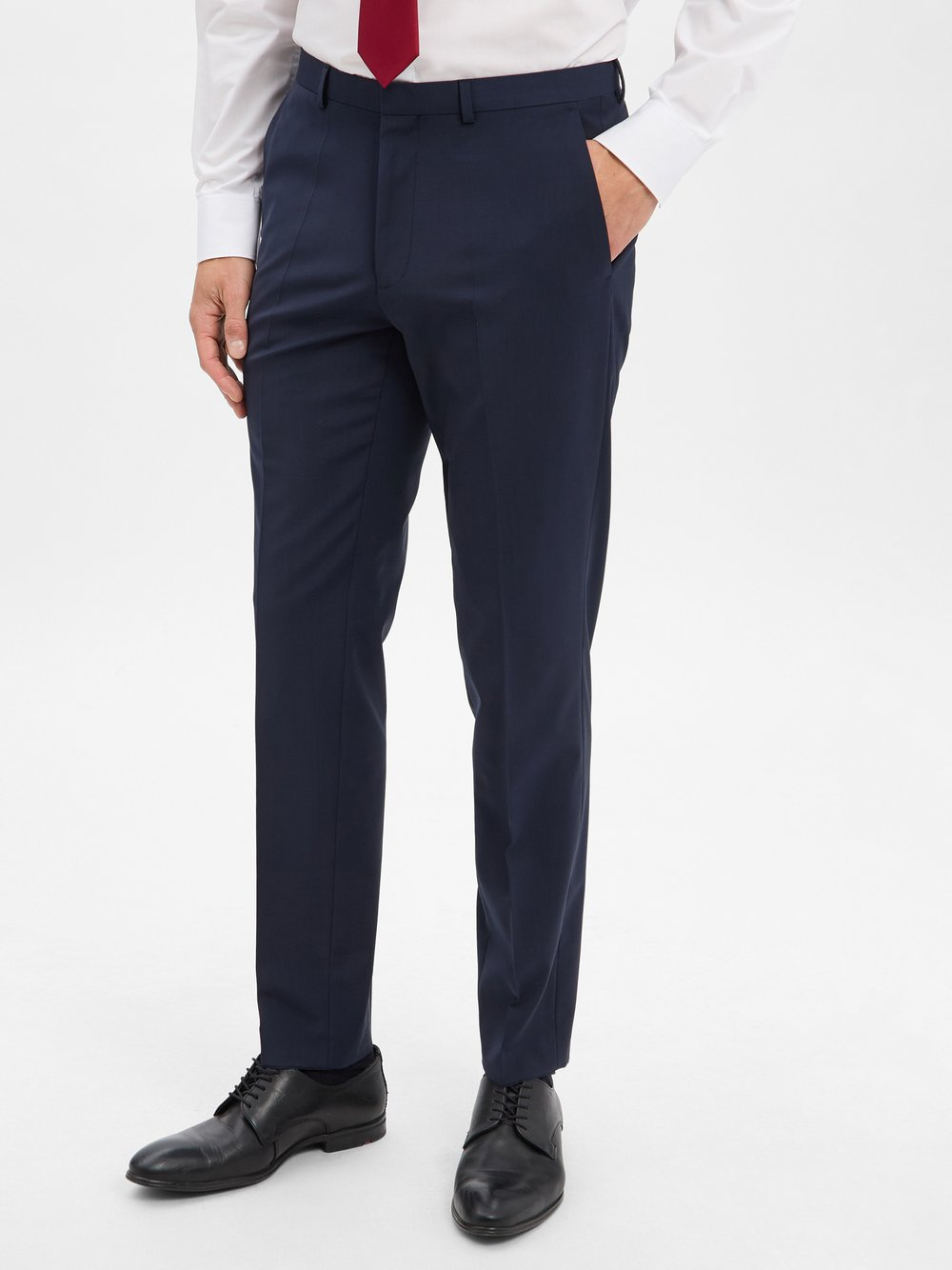 HUGO Spodnie - Hesten Mężczyźni Super Slim Fit niebieski, 102