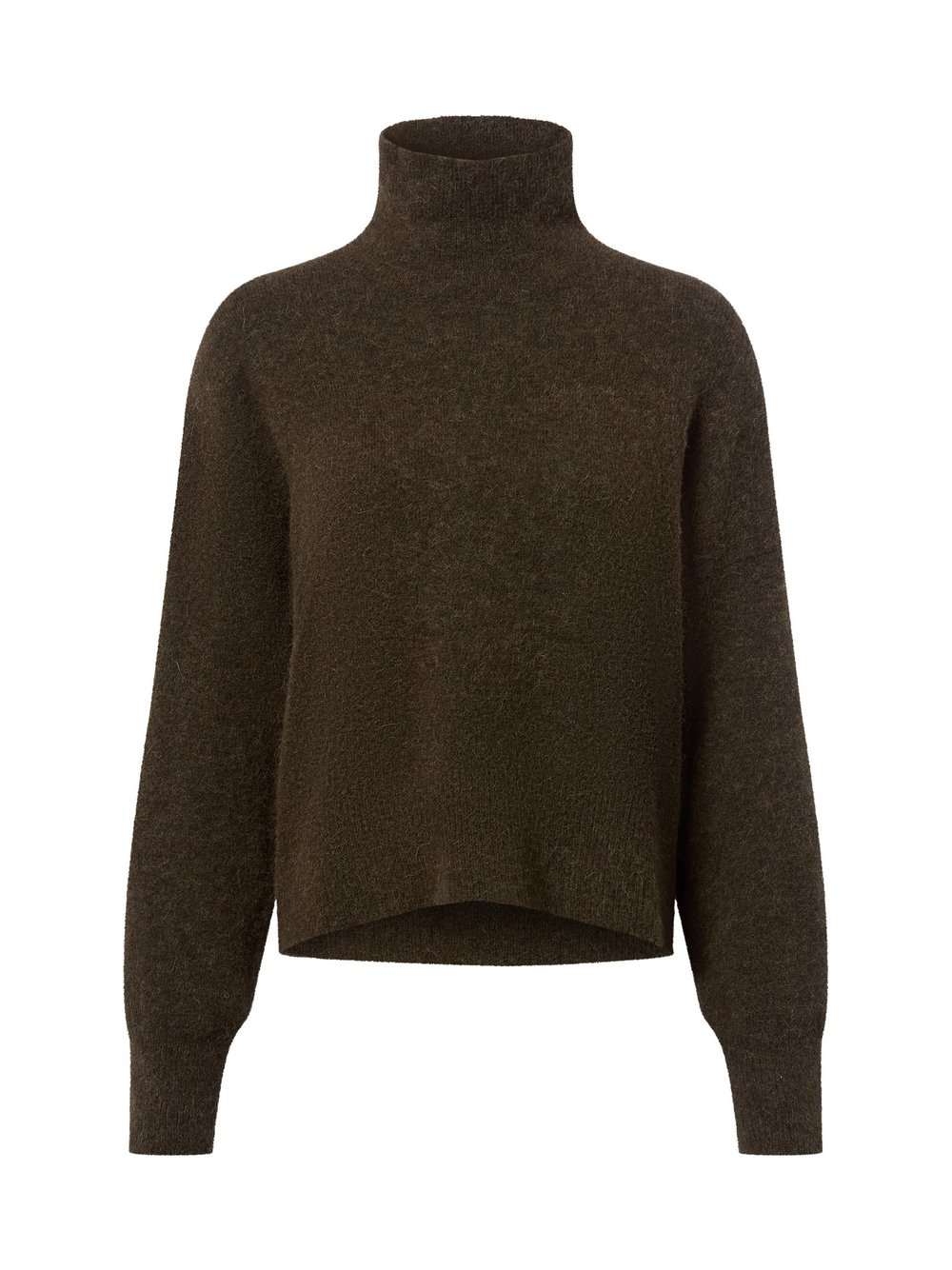 Samsøe Samsøe Sweter damski z dzianiny z zawartością alpaki - Nola Kobiety zielony, XS