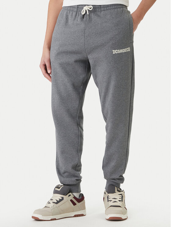 DC Shoes Spodnie dresowe Baseline ADYFB03069 Szary Regular Fit