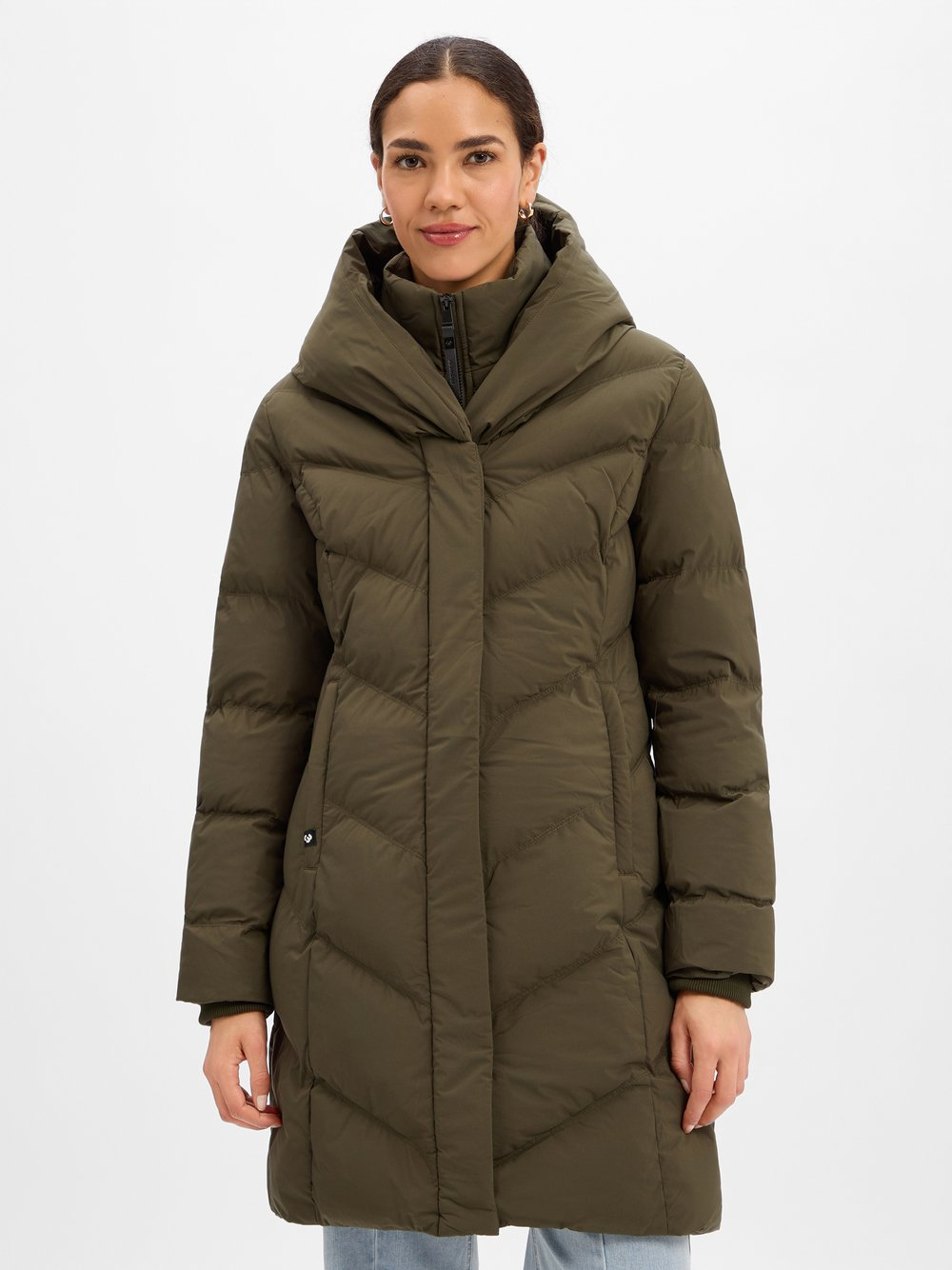 Ragwear Damski płaszcz funkcjonalny - Natalka Kobiety zielony, L