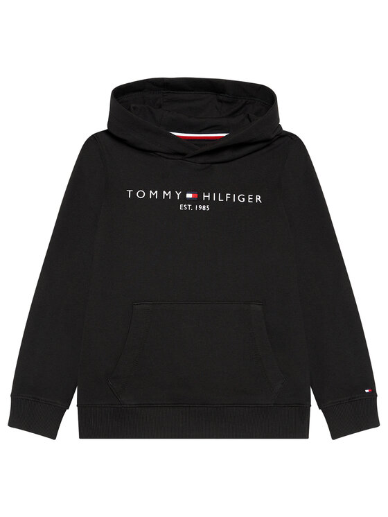 Tommy Hilfiger Bluza Essential Hoody KS0KS00213 Czarny Regular Fit