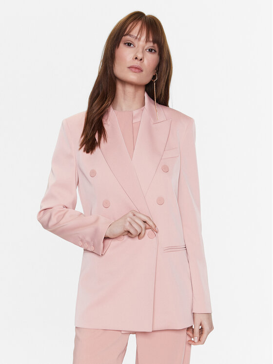 Pinko Marynarka Elegante 100036 A0GH Różowy Regular Fit