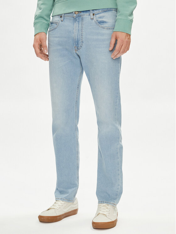 Lee Jeansy Rider 112349881 Niebieski jasny Slim Fit