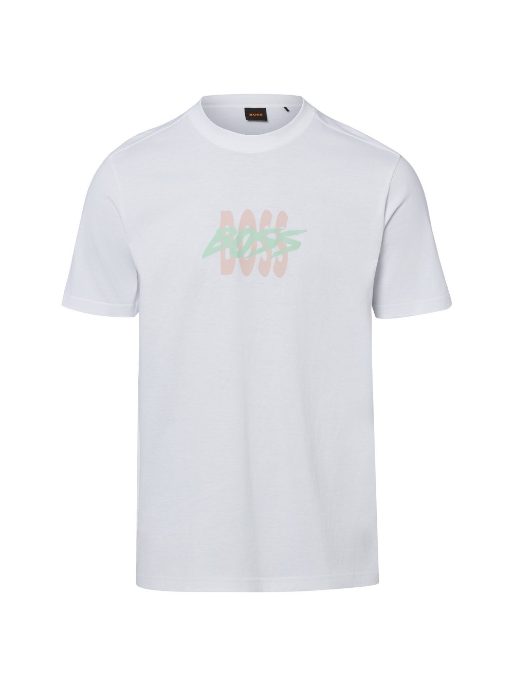 BOSS Orange Koszulka męska - Te_Bass Mężczyźni Bawełna (100%) biały, S