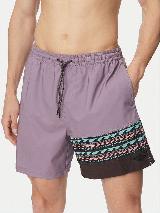 Billabong Szorty kąpielowe Burleigh 17 EBYJV00142 Fioletowy Regular Fit