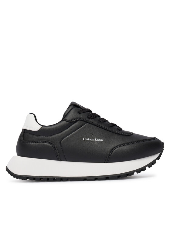 Calvin Klein Sneakersy Low Cut Lace-Up Sneaker V3A9-83110-1355 S Czarny