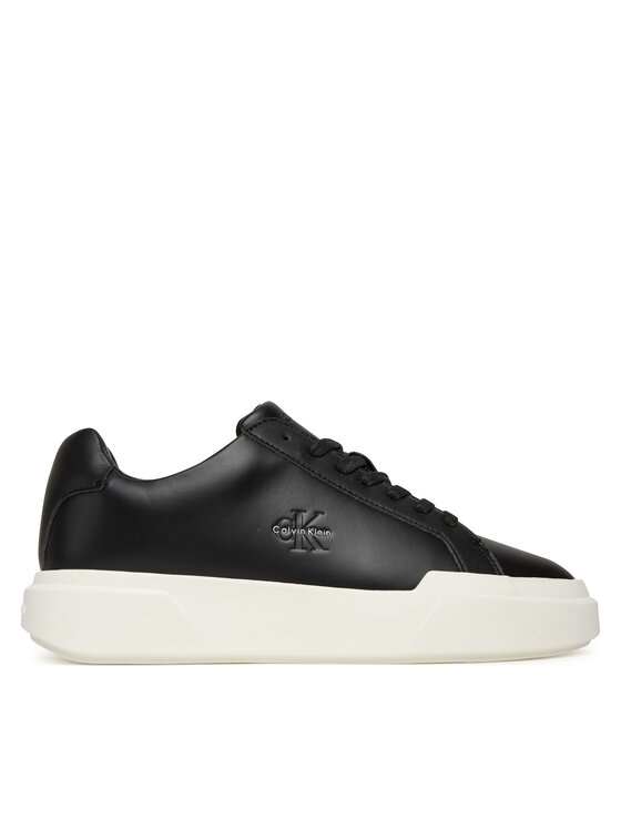 Calvin Klein Sneakersy Chunky Cupsole Laceup Lth Wn YW0YW01947 Czarny